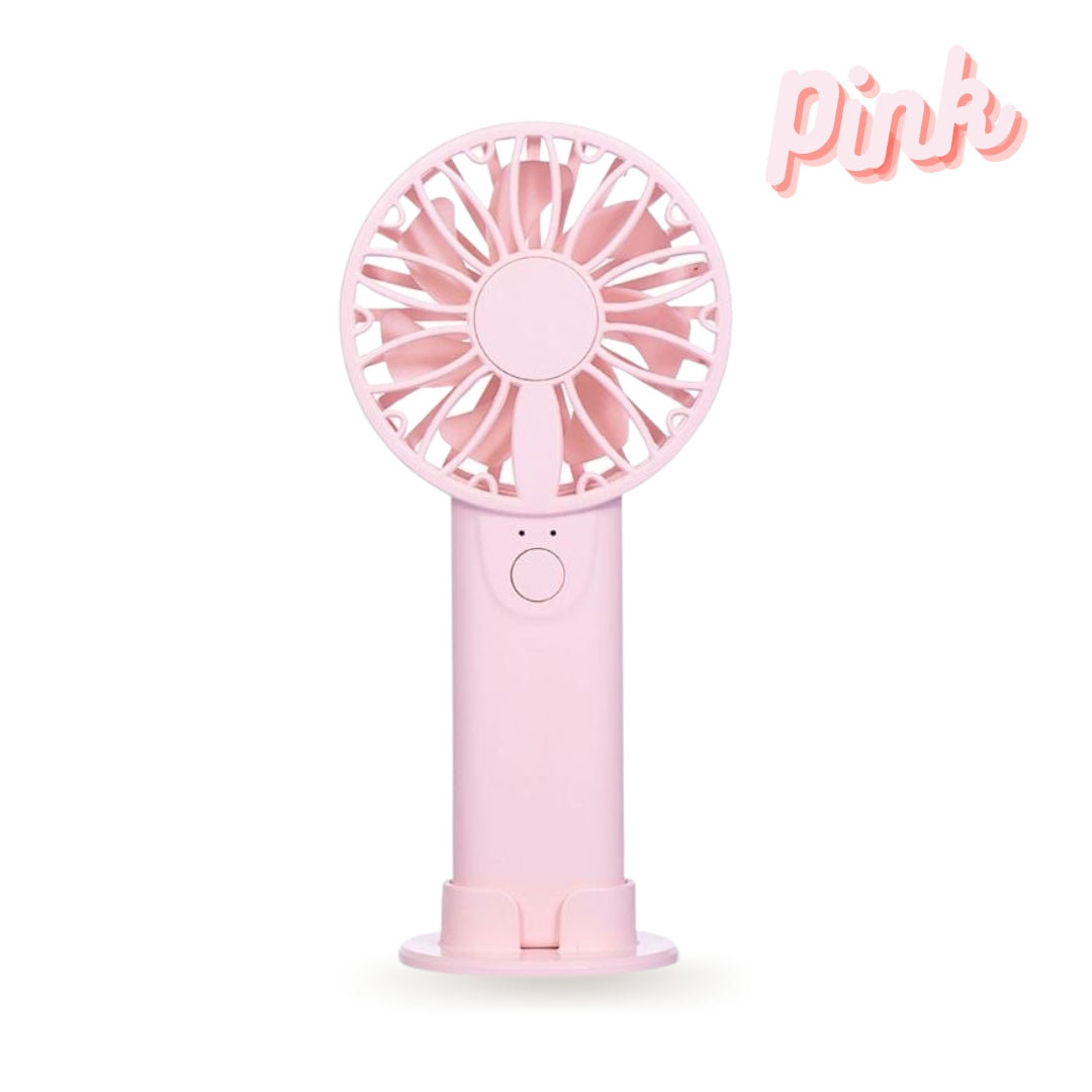 Pink mini fan for eyelash extensions