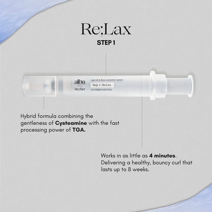 Re;Lax Step 1 Lash Lift &amp; Brow Lamination | Alba