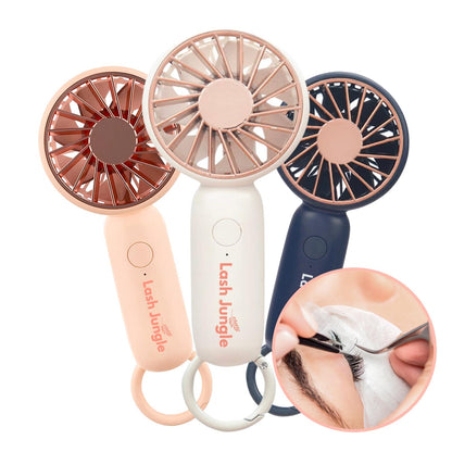 Rechargeable Handheld Mini Lash Fan for Eyelash Extensions