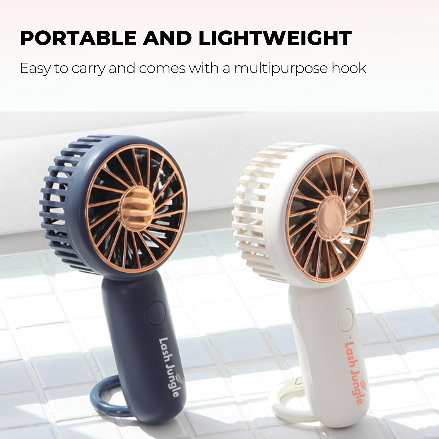 Rechargeable Handheld Mini Lash Fan for Eyelash Extensions