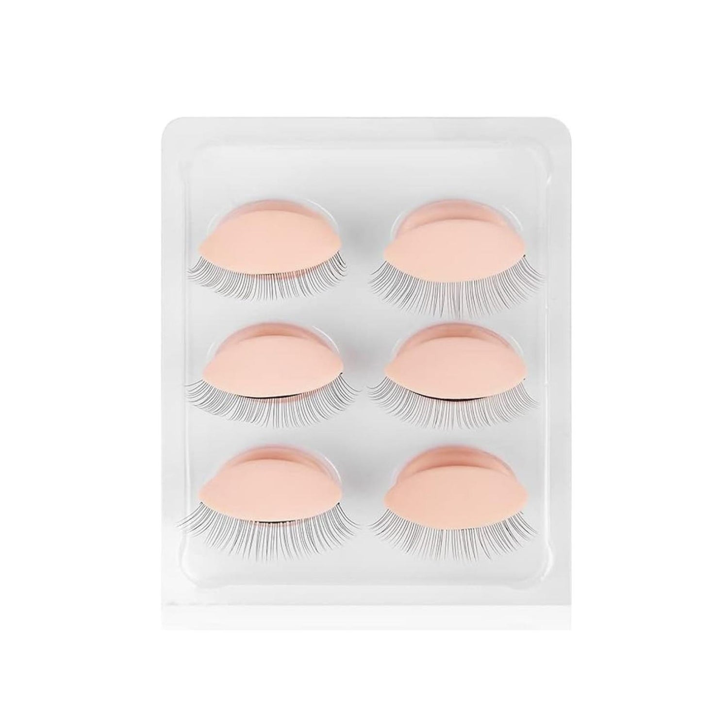 Reusable eyelids for premium mannequin head eyelash training