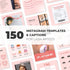 150 Social Media Templates and Captions for Lash Artists