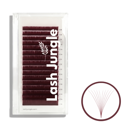 Velvet Wine Silk Volume Lashes