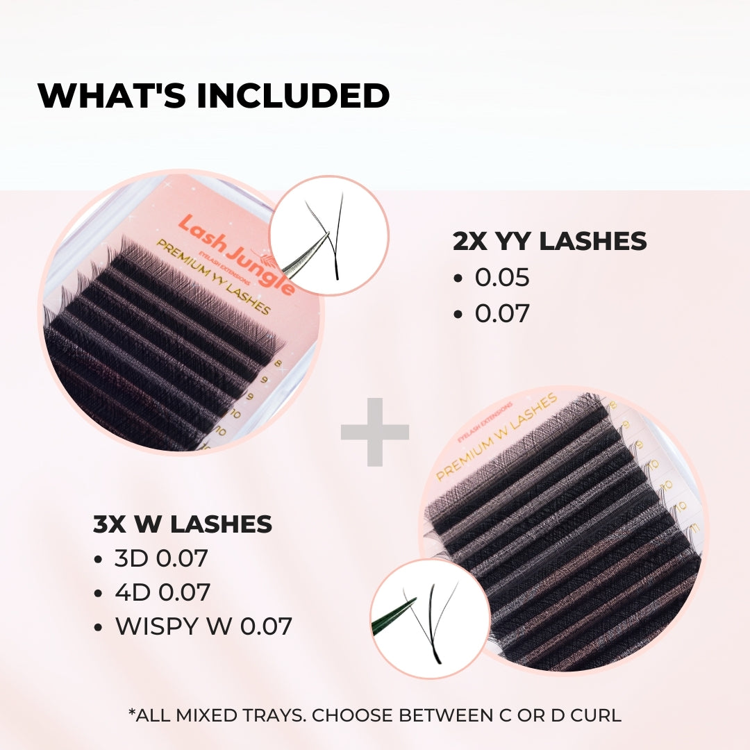 YY and W Lashes Bundle