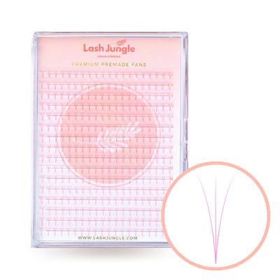 3D premade neon pink lashes for eyelash extensions lash jungle