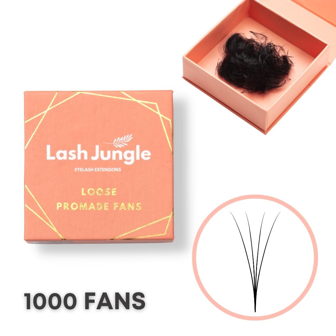 4D Loose Promade Fans - 1000 Premade Volume Lashes Loose fans 