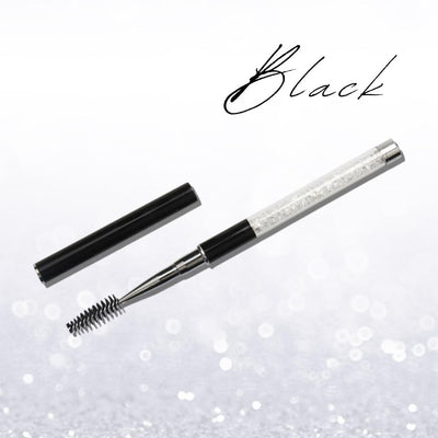 Black crystal mascara wands for lash extensions