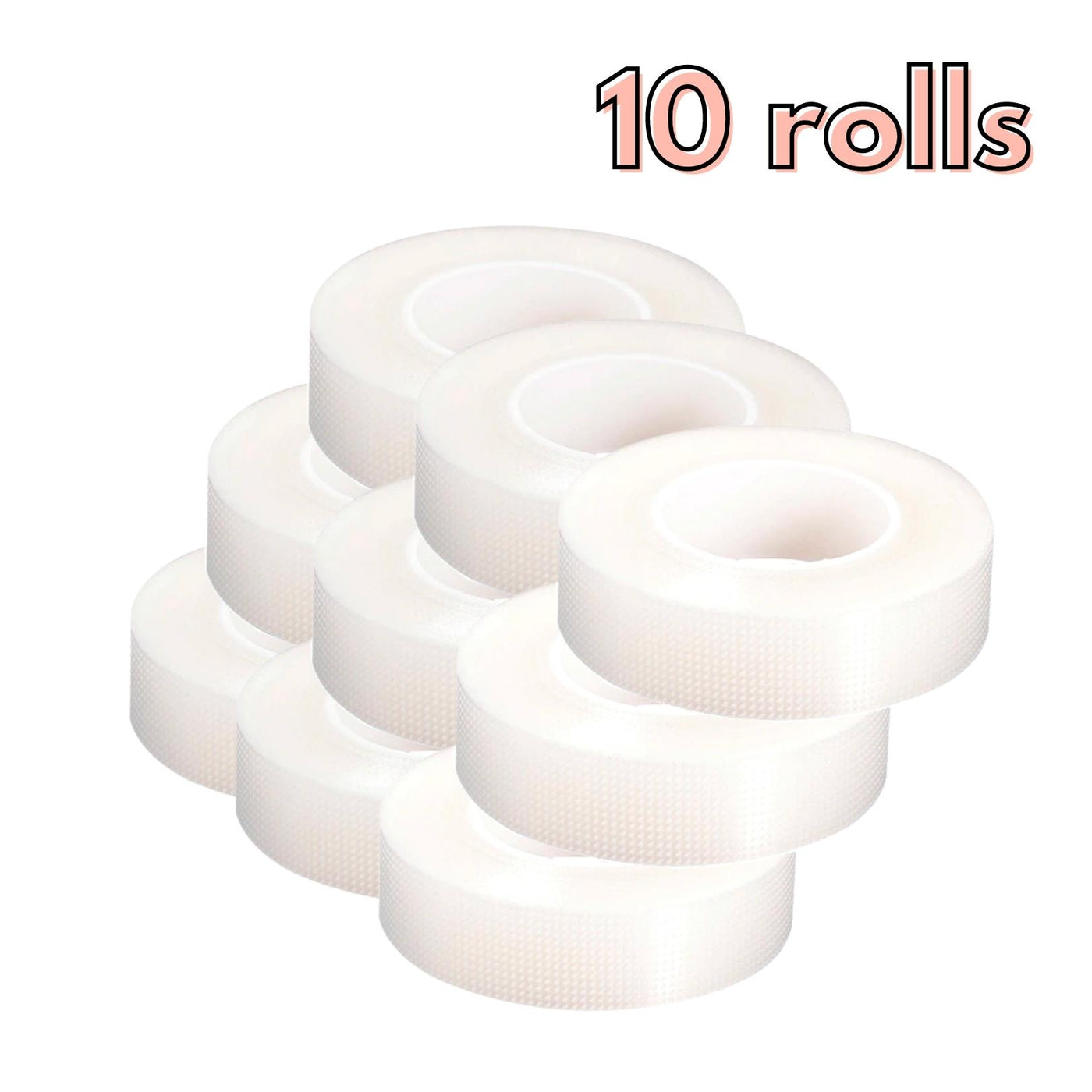 Clear PE Lash Tape for Eyelash Extension 10 rolls Pack