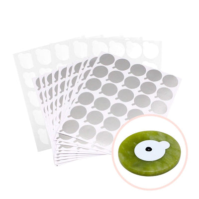 Disposable White and Silver Aluminium Glue Plate Stickers