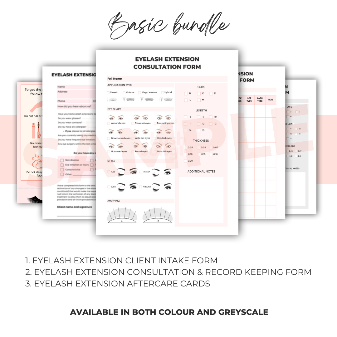 essential-forms-bundle-for-eyelash-extension-digital-download-lash-jungle for Free Printable Eyelash Consultation Form Essential Forms Bundle for Eyelash Extension - Digital Download – Lash Jungle for Free Printable Eyelash Consultation Form