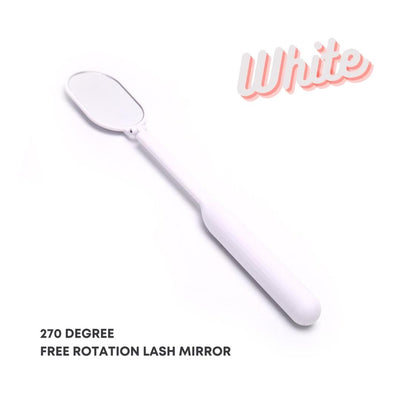 White free rotation Large Lash Mirror for Eyelash Extensions