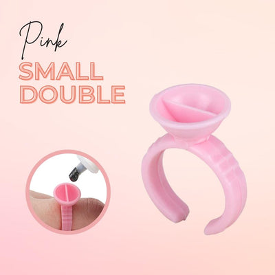 Disposable Glue Rings Pink Small for Eyelash Extensions