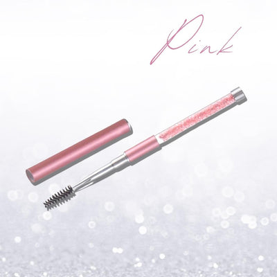 Pink crystal mascara wands for lash extensions