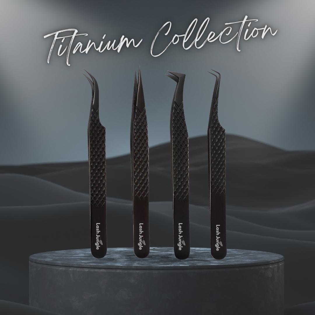 Titanium Black Lash Tweezers Bundle