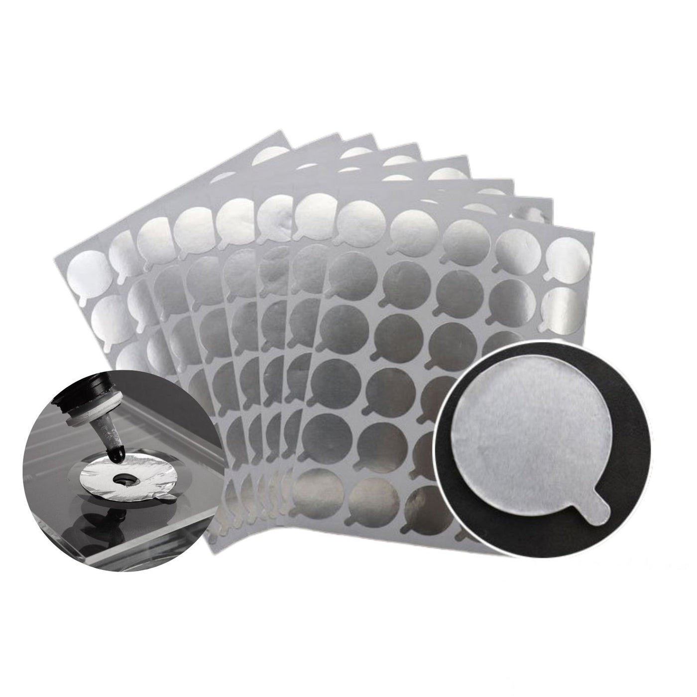 Disposable Aluminium Glue Plate Stickers 