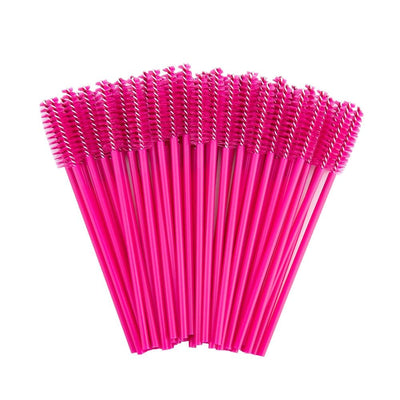 Glitter Mascara Wands Hot Pink - Plain Colour 