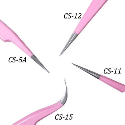 Vetus CS-11 Tweezers for Eyelash Extension Pink 